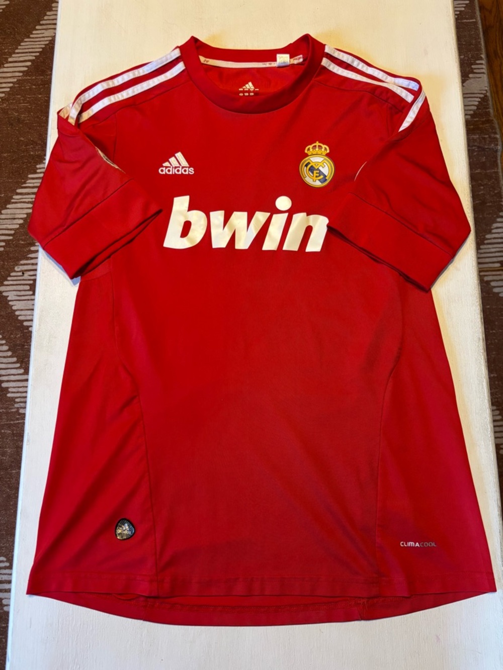 2011-12 Cristiano Ronaldo Red Jersey Away Bwin Soccer Fans Version Real Madrid